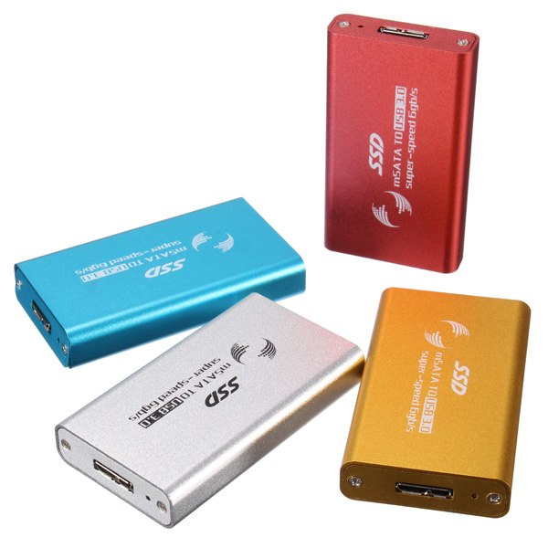 

5x3cm 1.8inch mSATA to USB 3.0 External Enclosure Converter Adapter SSD Case Box
